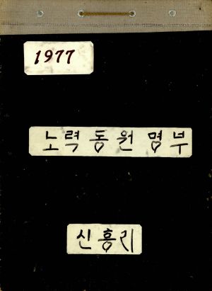 1977년 노력동원 명부 신흥리