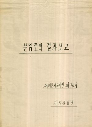 [차트] 분임토의결과보고 새마을지도자반 제96기 제5분임반 