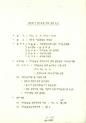 1982년 새마을운동민간주도화추진계획 기획과