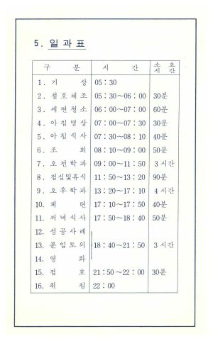 1972년 새마을지도자 교육안내 내무부,독농가연수원