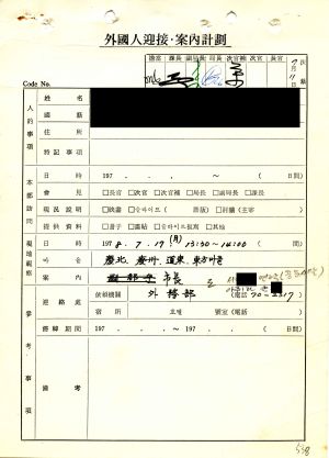 1978년 외국인방문(2) 일본 새마을운동중앙본부성남연수원