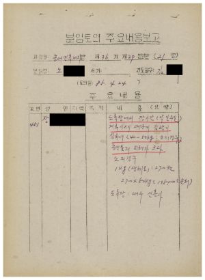 분임토의주요내용보고 농어민후계자반 제36기 제29분임반 1985.4.24