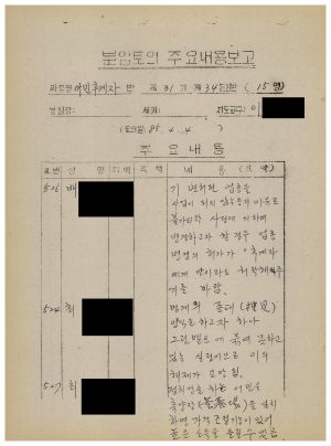 분임토의주요내용보고 어민후계자반 제31기 제34분임반 1985.4.4