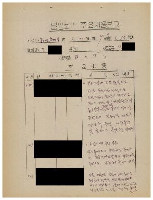 분임토의주요내용보고 농어민후계자반 제30기 제9,10분임반 1985.3.13