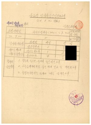 1979년 수료생협의회 운영상황보고서(승주) 