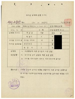 1979년 수료생협의회상황보고서(보성군조합) 