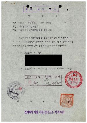 1981년 외국인방문관계문서 인도네시아 수자원개발청장 일행 방문 1981.7.21 내무부