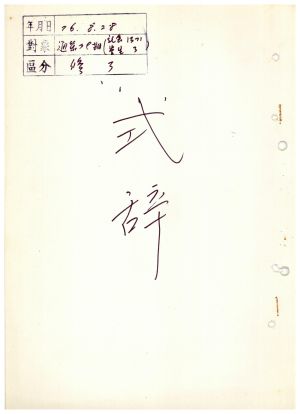 식사 통산 제79기(사회지도자반 제13기 학생 제3기) 1976.8.28 새마을지도자연수원