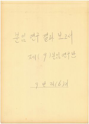 [차트] 분임연구결과보고서 부녀지도자반 제6기 제9분임반