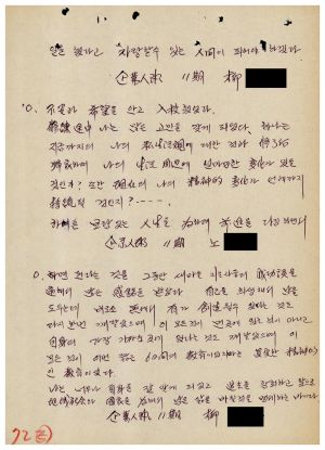 분임토의결과보고서 새마을지도자특별 제4기 통산 제70기 1976.3.28-4.10 새마을지