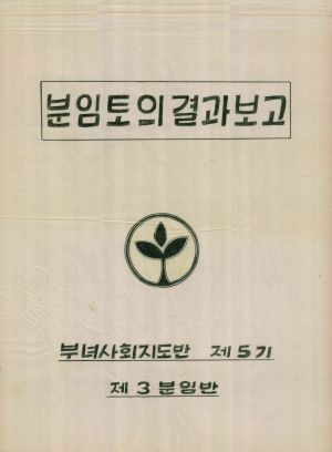 [차트] 분임토의결과보고 부녀사회지도자반 제5기 제3반분임반