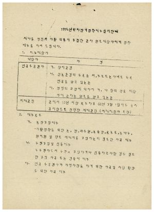 동막마을 원호대상자 자조회- 1974년 하반기 정착대부 실시안내 수원지방원호지청