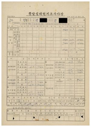 수백리 공사관련서류- 수백 수백리 공사 인부임 지출결의 1976.9.17 수백리