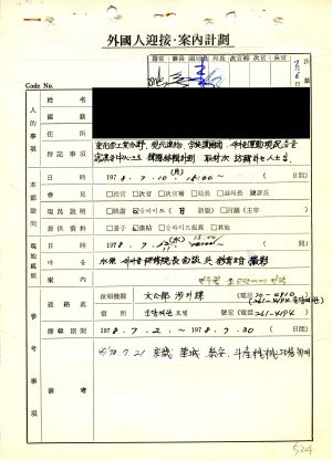 1978년 외국인방문(2) 일본 새마을운동중앙본부성남연수원