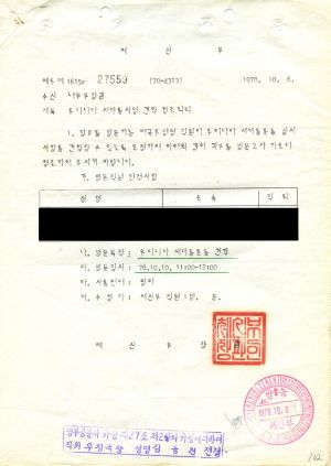 1978년 외국인방문(4) 태국 새마을운동중앙본부성남연수원