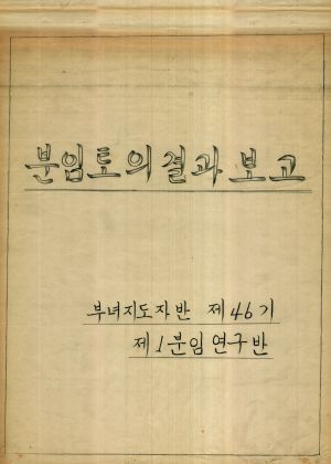 [차트] 분임토의결과보고 부녀지도자반 제46기 제1분임반 1977.10.28