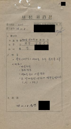 [수료생 서신철] 1979년 새마을지도자(제77기) 기○호